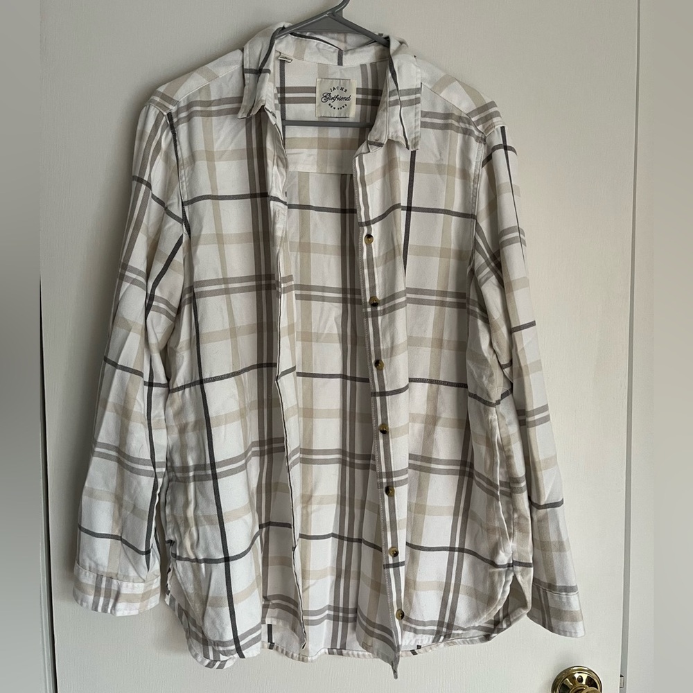 White, Cream, & Grey Jach’s Girlfriend Flannel